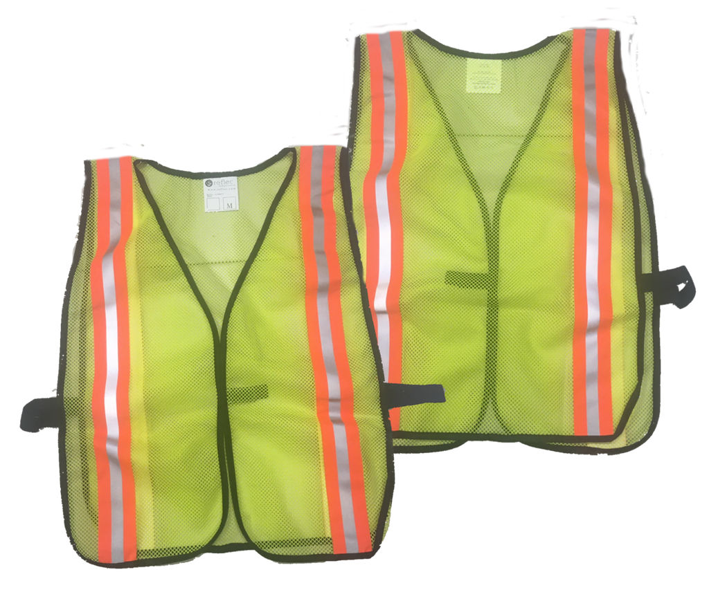 Mesh Reflective Vest - Lime Yellow