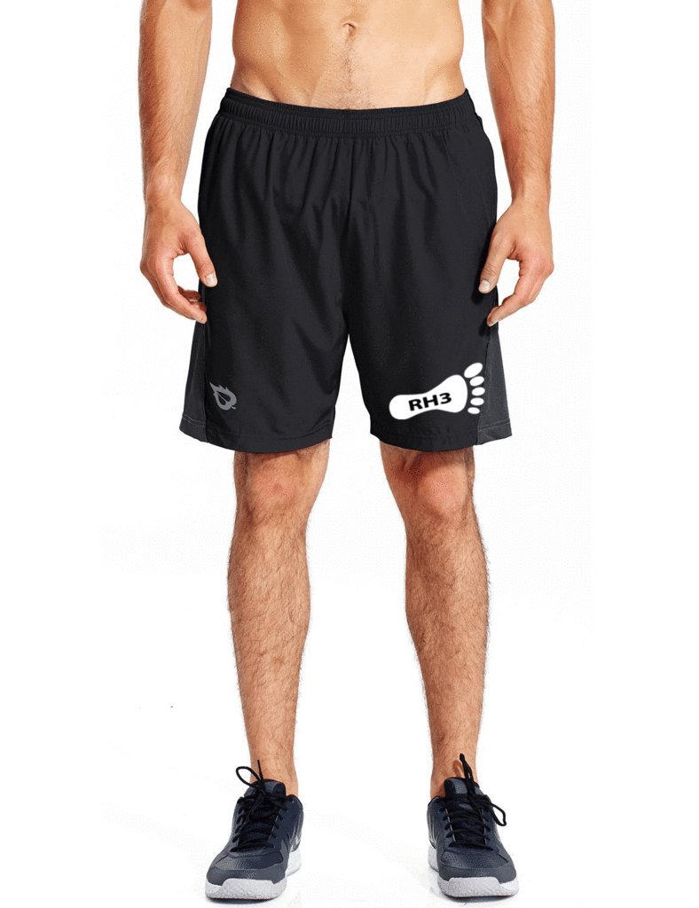 Men's Running Shorts - Reading HHH Pre-Order - Front - Black