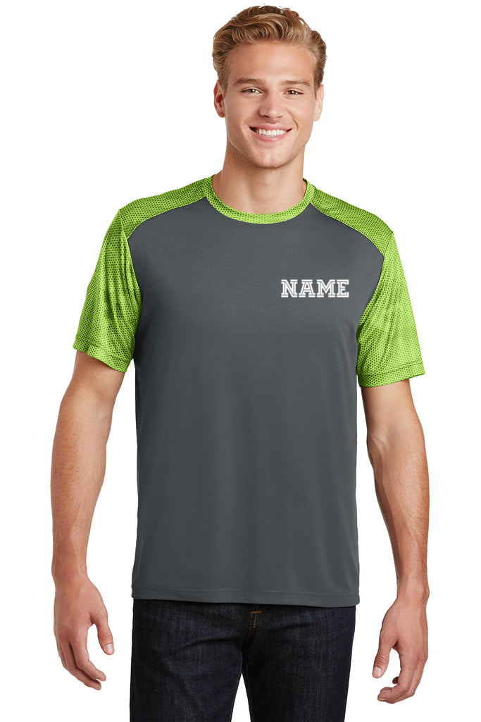 Men's Reflective Short Sleeve Shirt - Ultra Flunkie - Gray & Lime - Front