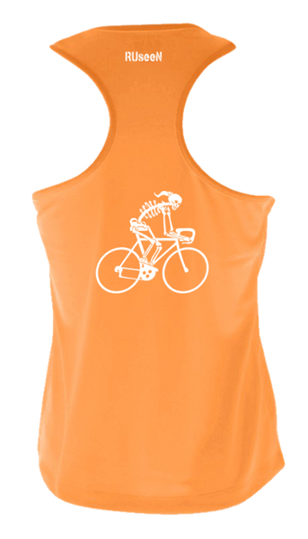 Men's Reflective Tank Top - Run - RUseeN Reflective Apparel Orange / M