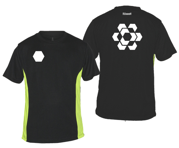 Men's Reflective Short Sleeve Shirt - Fractured Hexagon
