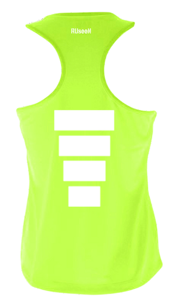 Men's Reflective Tank Top - Run - RUseeN Reflective Apparel Lime Yellow / 2XL