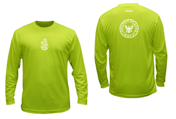 Tシャツ・カットソー YOUHEE REGLAN LETTERING LONG SLEEVE LIME RUSEEN-Reflective-Apparel-