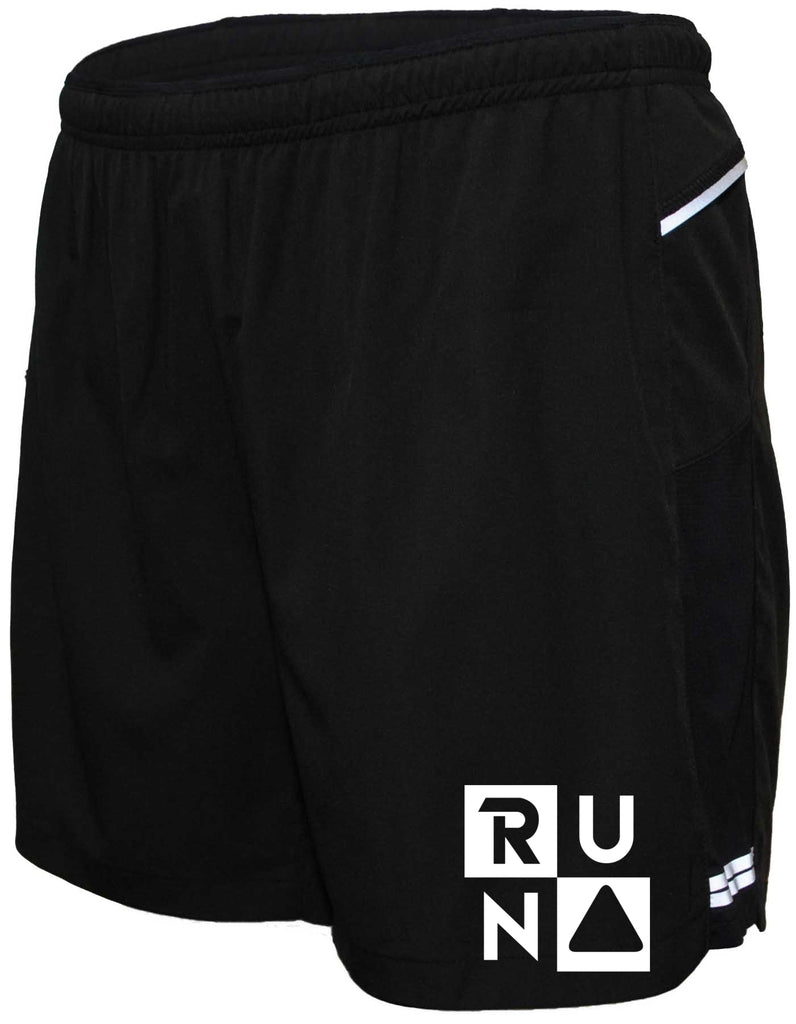 Men's Reflective Running Shorts - 5" Black - Run Squared