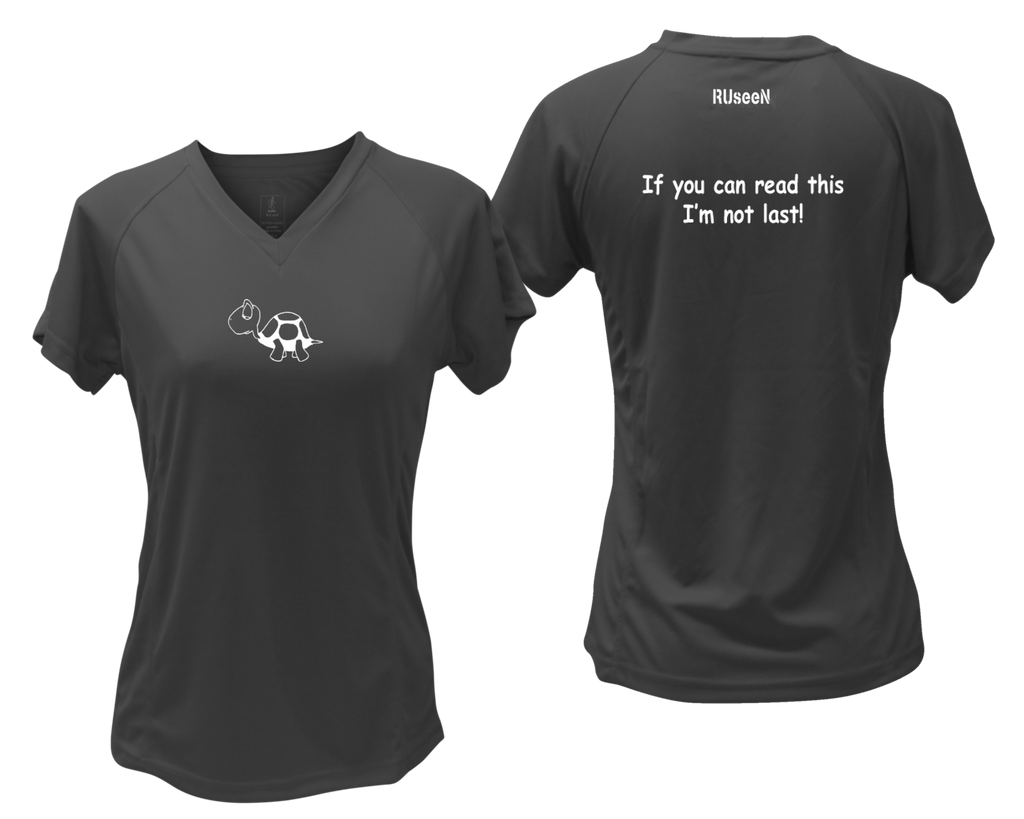 Women's Reflective Short Sleeve - I'm Not Last - Black