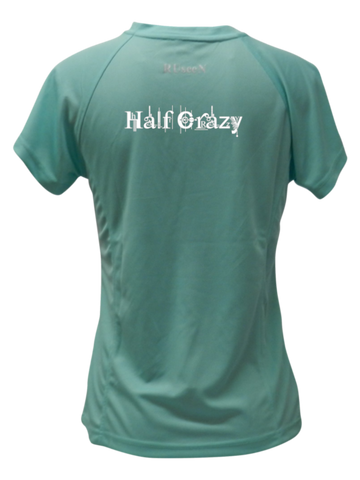 Women's Reflective Short Sleeve - NEW 13.1 Half Crazy - Back - Sea Green