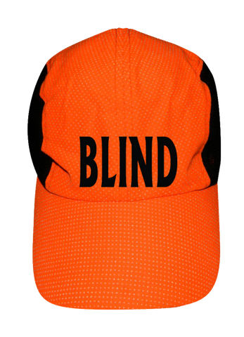 REFLECTIVE 4 PANEL HAT - BLIND - Front - Orange