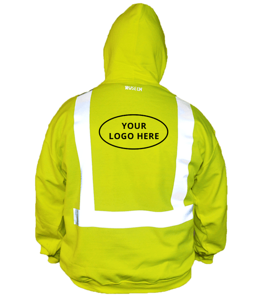 ANSI Reflective Hoodie with Custom Logo - High Visibility
