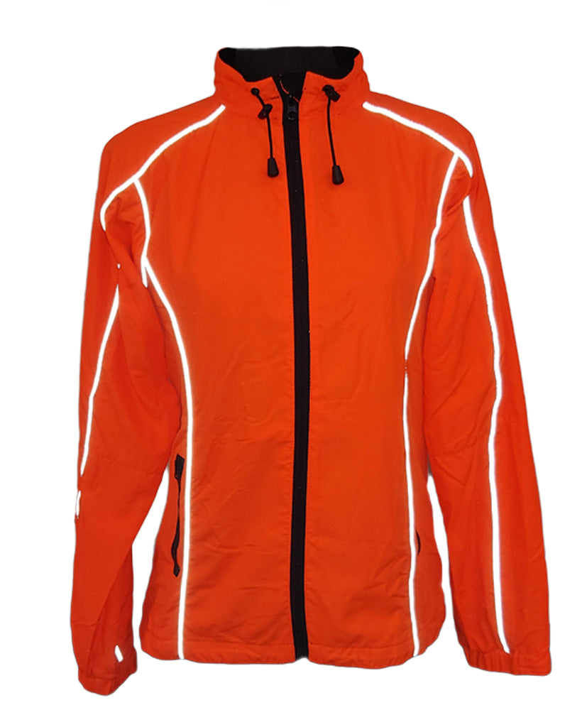 Women's Orange Windbreaker - Front