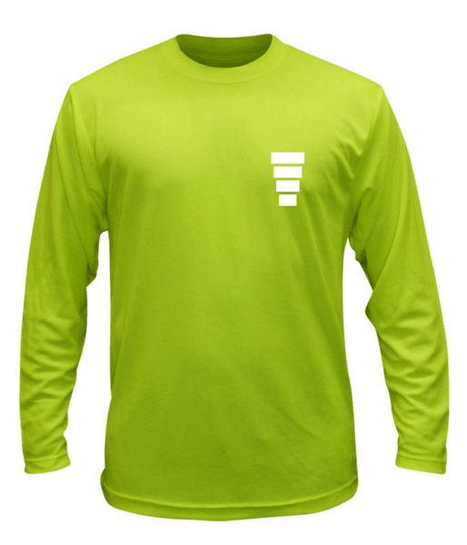 Unisex Reflective Long Sleeve Shirt - Block - High Visibility