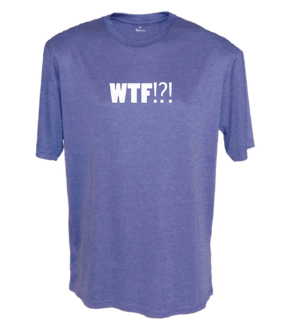 Men's Reflective Short Sleeve Shirt - Where's the Finish? - Front - Royal Heather
