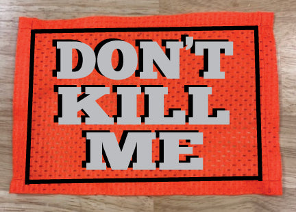 Don't Kill Me Orange Mesh Bib