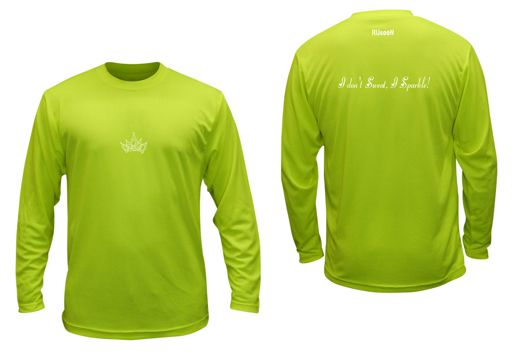 Unisex Reflective Long Sleeve - Sparkle - Lime Yellow