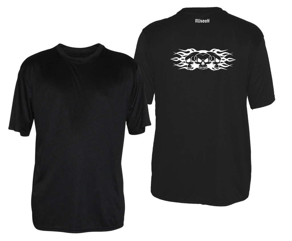 Men's Reflective Short Sleeve Shirt - Various Skull Designs