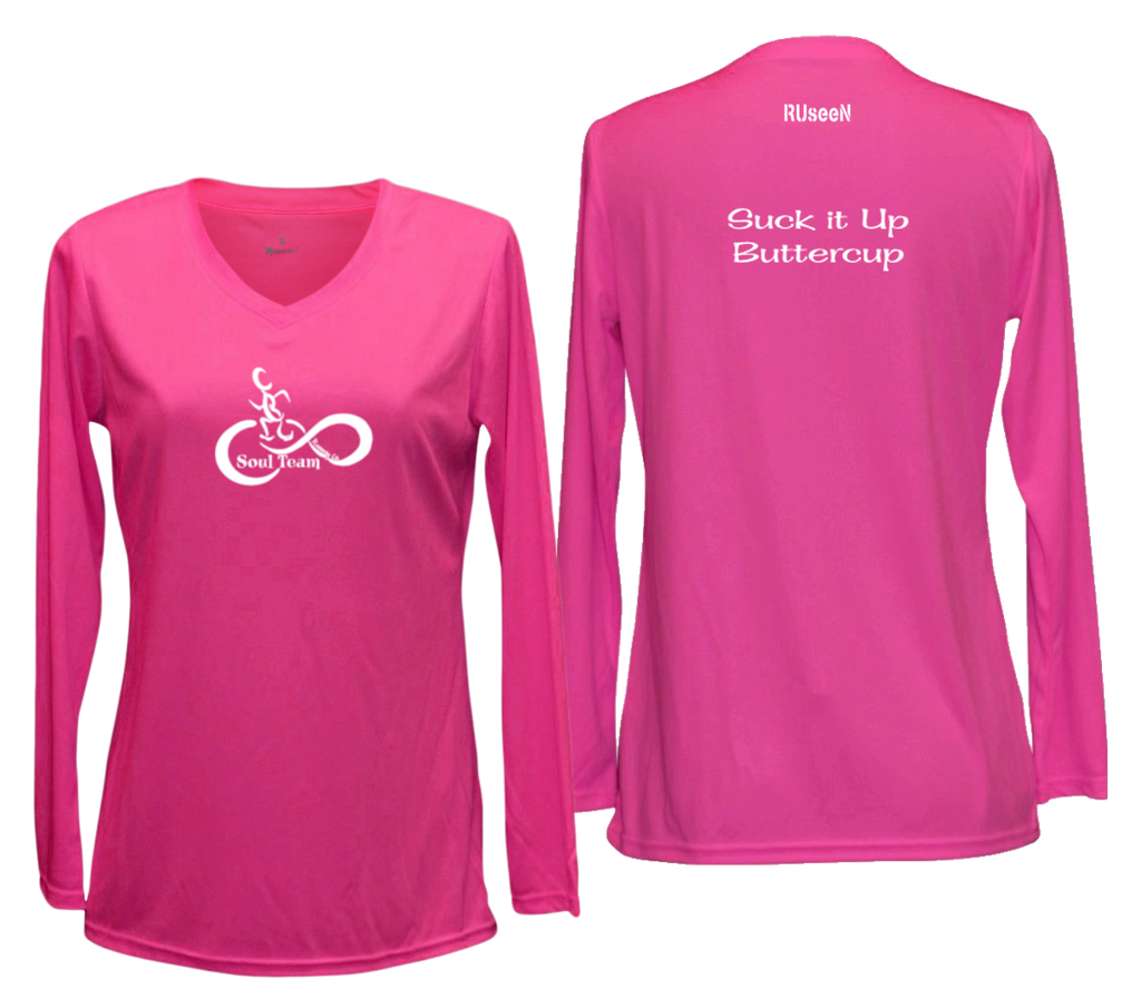 Women's Reflective Long Sleeve Shirt - Soul Team - Buttercup