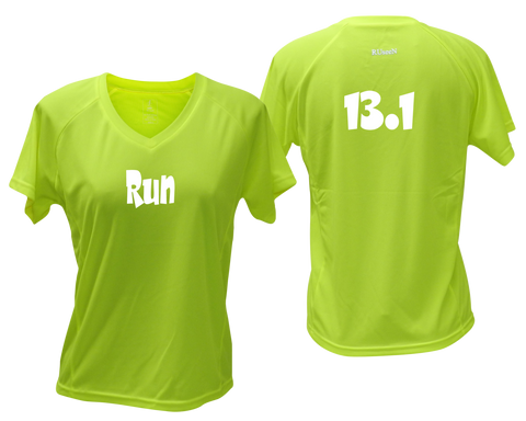  Women's Reflective Short Sleeve Shirt – Run 13.1  Apps   Save