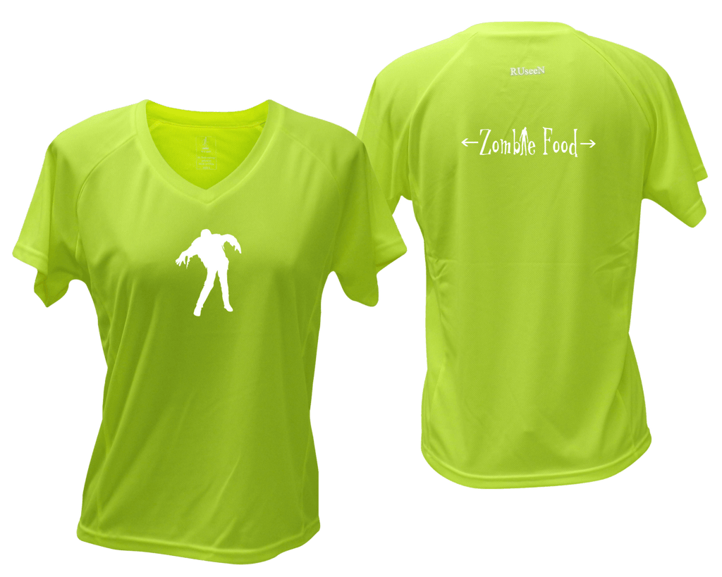 Women's Reflective Short Sleeve Shirt – Zombie Food