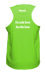 Men's Reflective Tank Top- I'm Only Here For The Beer