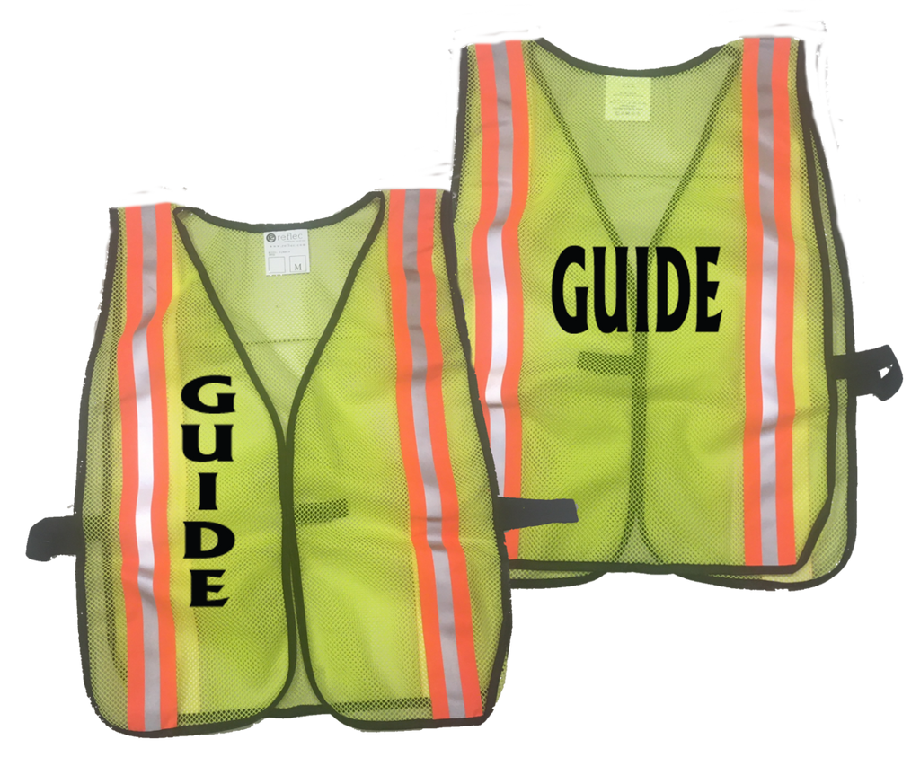 Mesh Reflective Vest - GUIDE - Lime Yellow