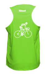 Men's Reflective Tank Top - Road Bike Skeleton