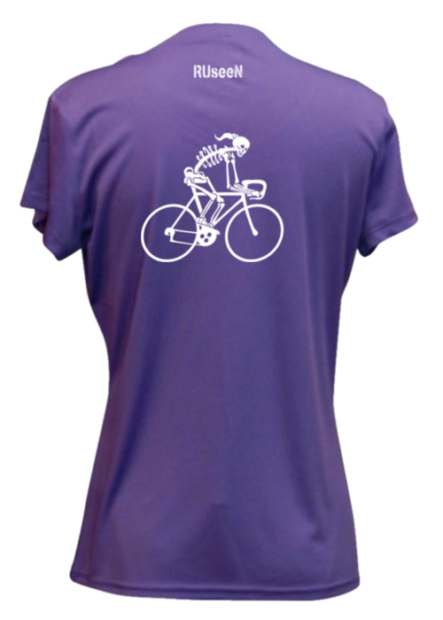Women s Reflective Short Sleeve Shirt Female Road Bike Skeleton
