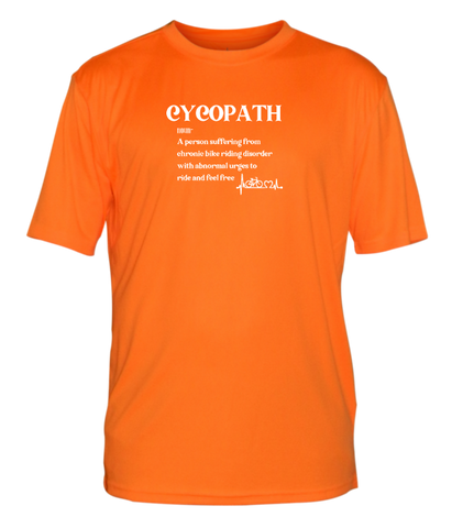 Men's Reflective Short Sleeve Shirt - Cycopath - Orange front