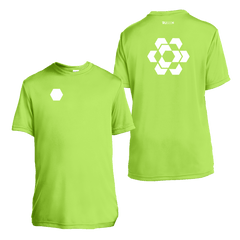Kids Reflective Short Sleeve Shirt - Fractured Hexagon