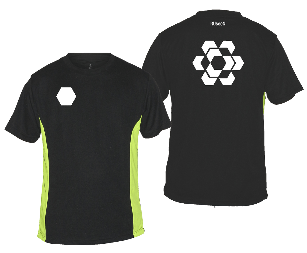Men's Reflective Short Sleeve Shirt - Fractured Hexagon Men's Reflective Short Sleeve Shirt - Fractured Hexagon