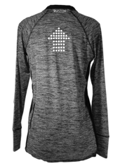 Women's Reflective Long Sleeve Quarter Zip Shirt - Dotted Arrows