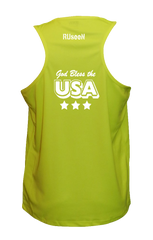 Men's Reflective Tank Top - God Bless the USA