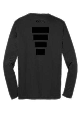 Men's Color Reflect Long Sleeve Shirt - Block - Black - Back