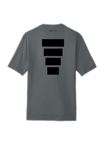 Men's Color Reflect Short Sleeve Shirt - Block - Iron Grey - Back