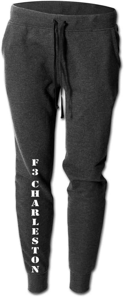 Men's Reflective Sweatpants - F3 Charleston - Black - Front
