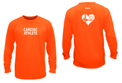 Unisex Cardiac Athlete Long Sleeve Shirt Design 2 - Reflective or Black Text