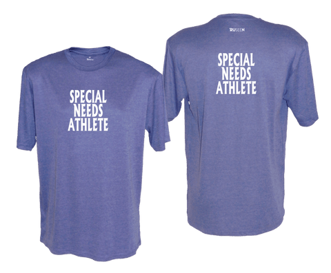 Men's Reflective Short Sleeve - Special Needs Athlete - Reflective - Royal Heather