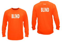 Unisex BLIND Long Sleeve Shirt - Reflective or Black Text