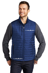 Men's Reflective Full Zip Packable Puffy Vest--1 Left!