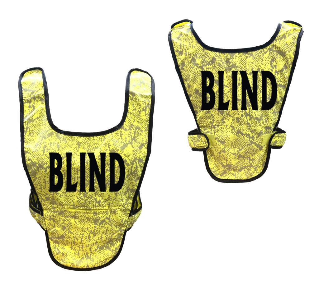 Reflective Running Vest - Blind - Front & Back - Lime Yellow
