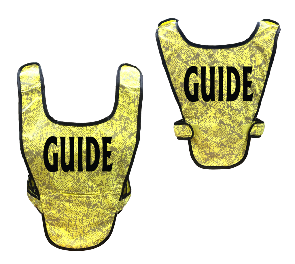 Reflective Running Vest - Guide - Front & Back - Lime Yellow