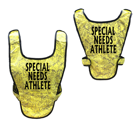 Reflective Running Vest - SPECIAL NEEDS ATHLETE - Lime Yellow