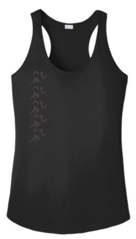 Women's Color Reflect Tank Top - 5 Runners - Black - Front