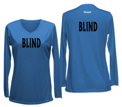 Women's BLIND Long Sleeve Shirt - Reflective or Black Text