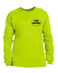 High Visibility Long Sleeve Shirt With Custom Logo