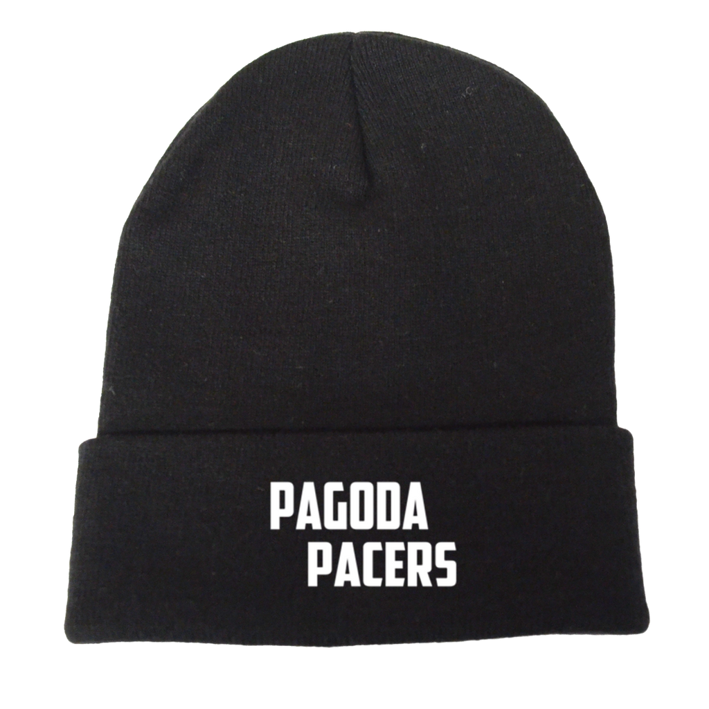 Reflective Knit Beanie - Pagoda Pacers - Black