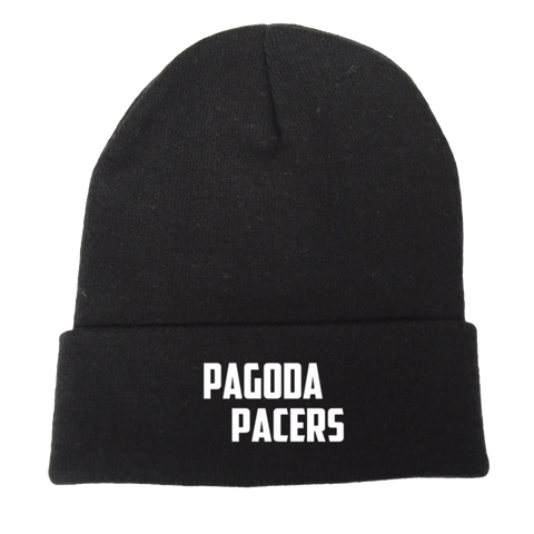 Reflective Knit Beanie - Pagoda Pacers - Black