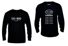 Unisex Reflective Long Sleeve Shirt - 100 Half Marathons Finisher