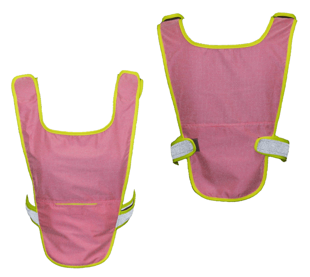 Reflective Running Vest - Front & Back - Neon Pink