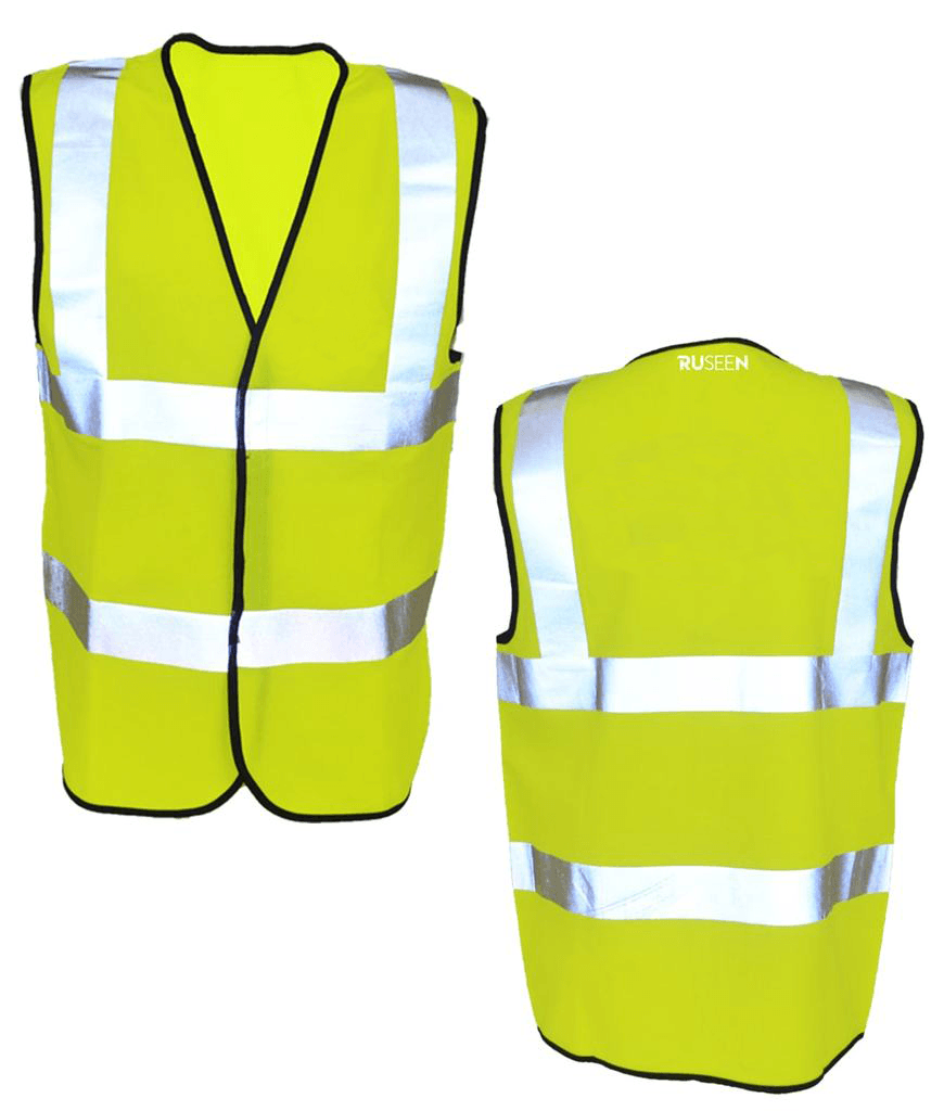 Reflective ANSI Class 2 Vest - Front & Back - Safety Yellow