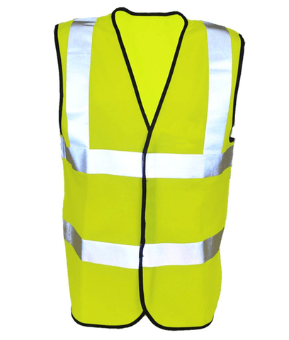 Reflective ANSI Class 2 Vest - Front - Safety Yellow
