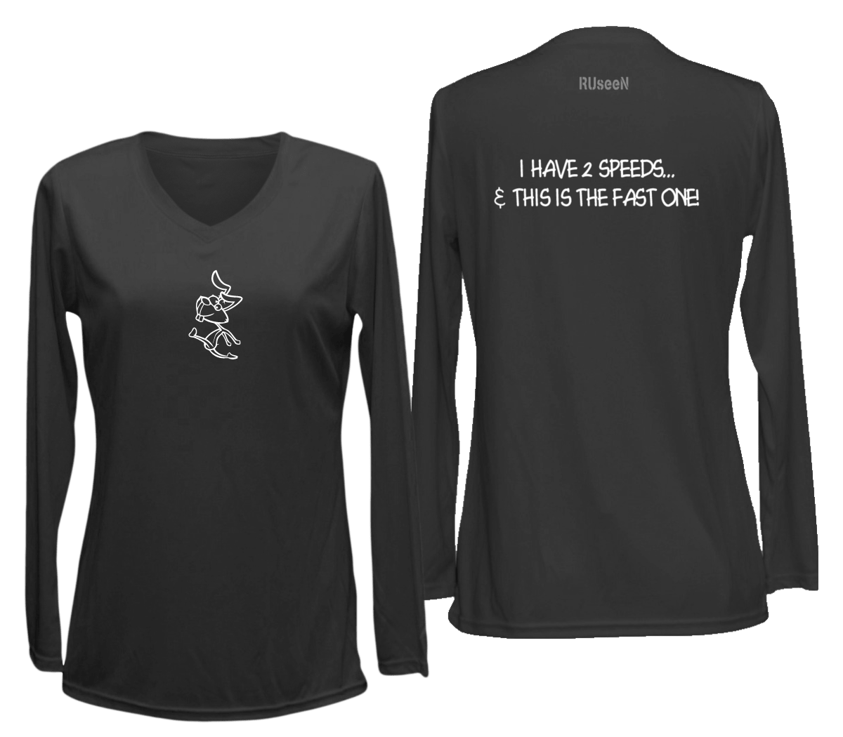 ReZARD × Matin Avenir　Long T-shirts Women's Reflective Long Sleeve Shirt - 2 Speeds Rabbit